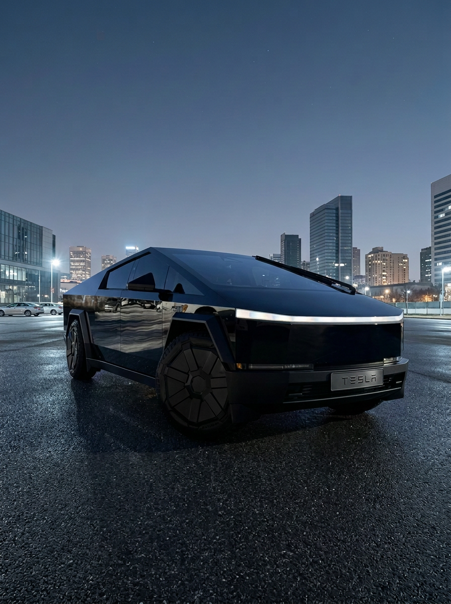 CYBERTRUCK electric vehicle available for rental